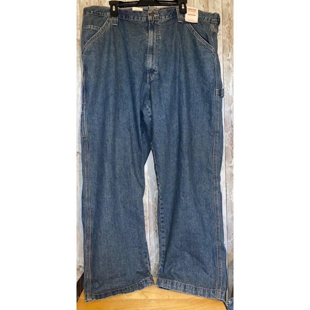 Levi Strauss Signature Men's Carpenter Jeans 44 x 30 Blue Denim NWT Workwear